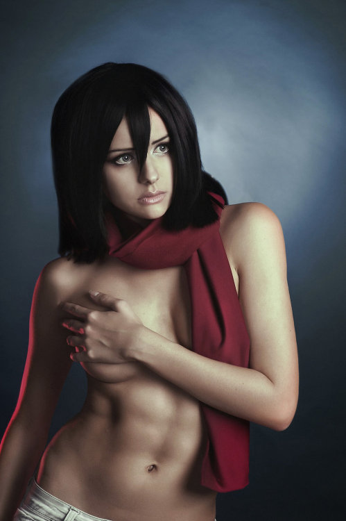 nerdynakedgirls:Mikasa by KasuzameYuu