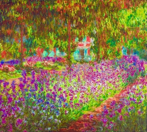 historyofartdaily: Claude Monet, The Artist’s Garden, 1900, oil on canvas, Musée d&rsqu