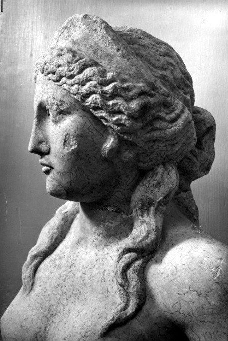 hismarmorealcalm:Statue of a nymph (Ino-Leukothea?)  Found in the Teatro  Museo
