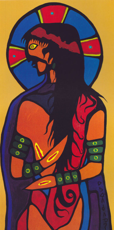 Norval Morrisseau | Indian Jesus Christ. 1974In the 1974 film ‘The Paradox of Norval Morrisseau’ the