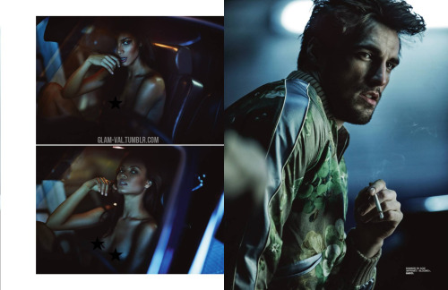 glam-val:  Detective; Angela Ruiz and Nikolai Danielsen by John Balsom for Lui February 2016