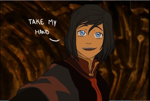 elisebel:    “Oh, I don’t know, Korra, these shoes aren’t really right for dancing, and I’m not sure I know how to-”“Take my hand.”  Legend of Korra: possibly a deleted scene (part 2)  