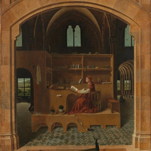 Antonello da Messina. St Jerome in His Study. 1475. Oil on lime. National Gallery, London.