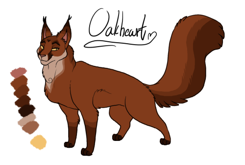 Oakheart deserved a better design. It had to be someone Bluestar would rather be with than her clan.