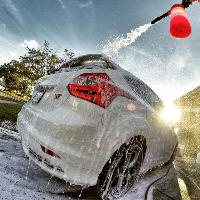 chemicalguys:  I tried out a foam-wash on my car today from @chemicalguys and it