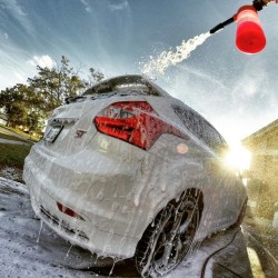 chemicalguys:  I tried out a foam-wash on my car today from @chemicalguys and it worked awesome! Looks like I’ll have to get one of these for myself 👍 #chemicalguys #foamwash #focusST #ford #fordie #fordfocus #ST3 #stclub #hothatches #gopro #hero3plus