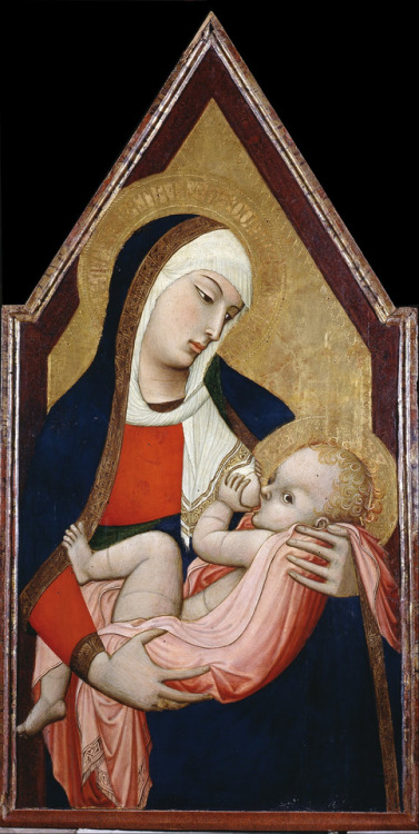 La Virgen de la leche por Ambrogio Lorenzetti, 1325-48.