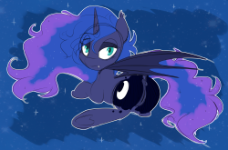 the-boob-nube:  Someone requested Luna Batpony.