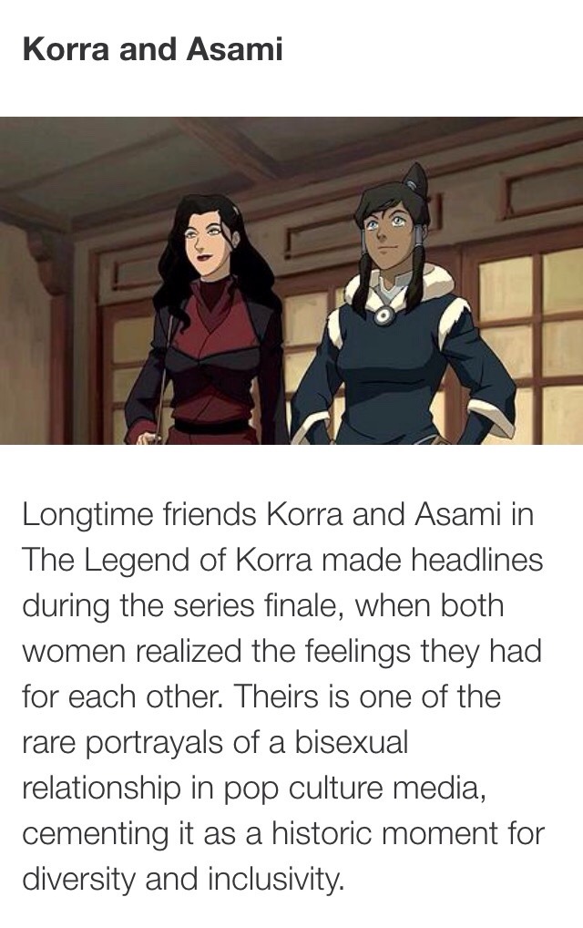 desnaa:  Korrasami being featured in IGN’s 10 Best Pop Culture Power Couple’s