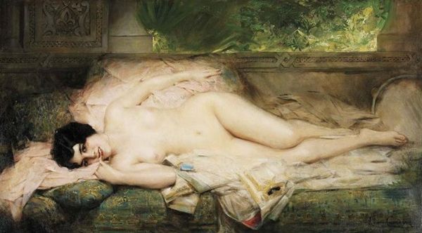artbeautypaintings:  Oriental nude - Léon-François Comerre 
