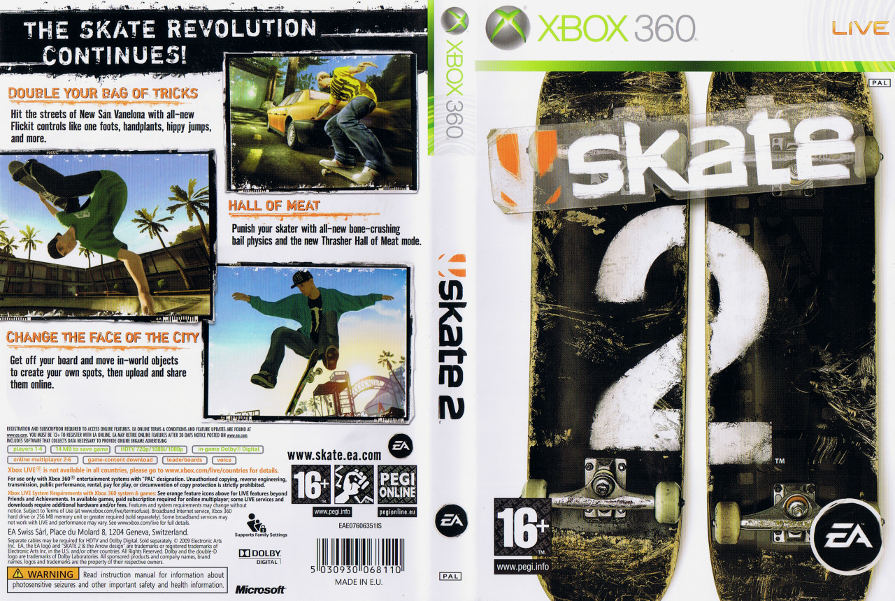 skate 2 xbox one