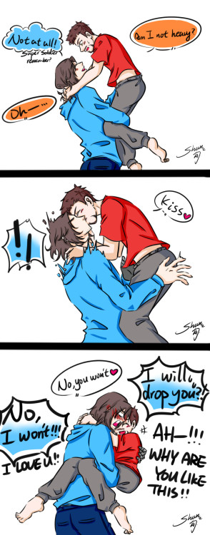 seijishunart:20/May/2020Happy 520 everyone! Celebrate with Bucky and Tony!✨‬‪(In case you don’t know