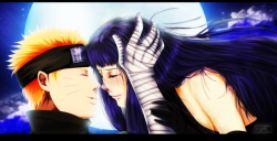 yameta91:    Hope you like this new developing style I am working on.Naruto and Hinata are always so cute.