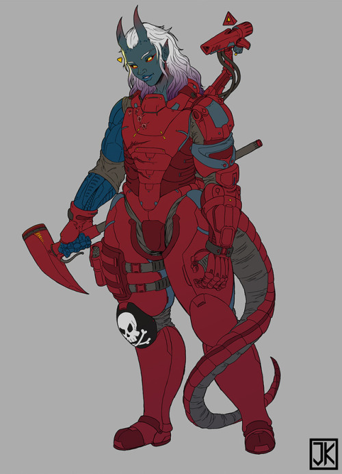 Work in progress space tiefling.