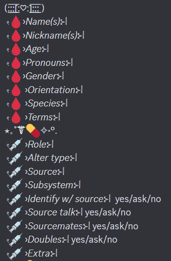 pluralkit template on Tumblr