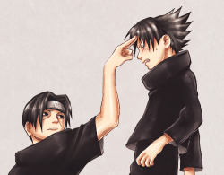 seiikas:  Uchiha family and forehead pokes ~