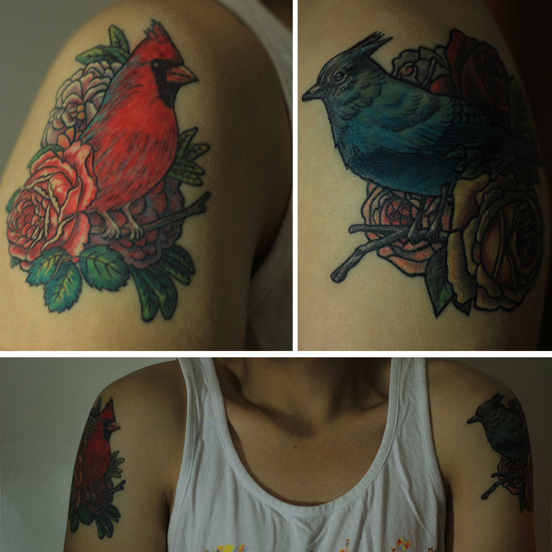 fuckyeahtattoos:  Mis primeros tatuajes. 