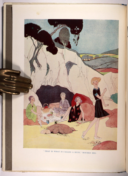 Merry Times by Gladys Peto - wonderful period illustrative style influenced by A. Beardsley
