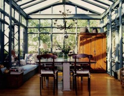 creativehouses:  Greenhouse Dining Room 