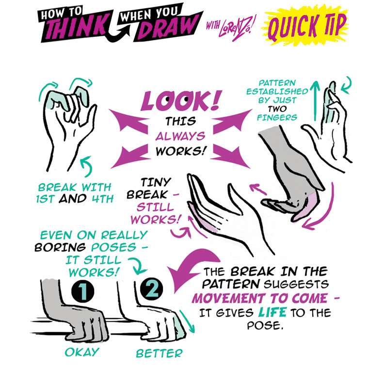 How to THINK when you draw BOOKS QUICK TIP! by EtheringtonBrothers