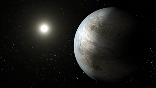 delicatuscii-wasbella102: Illustration of Kepler-186f, the first validated Earth-size planet to orbi
