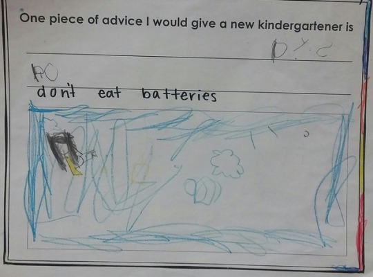 spaci1701: Advice for the next generation. .. One of our local schools had their kindergarteners pass on their hard earned wisdom to the next class just beginning their journeys. The depth of their hard earned knowledge is awe inspiring. ..     