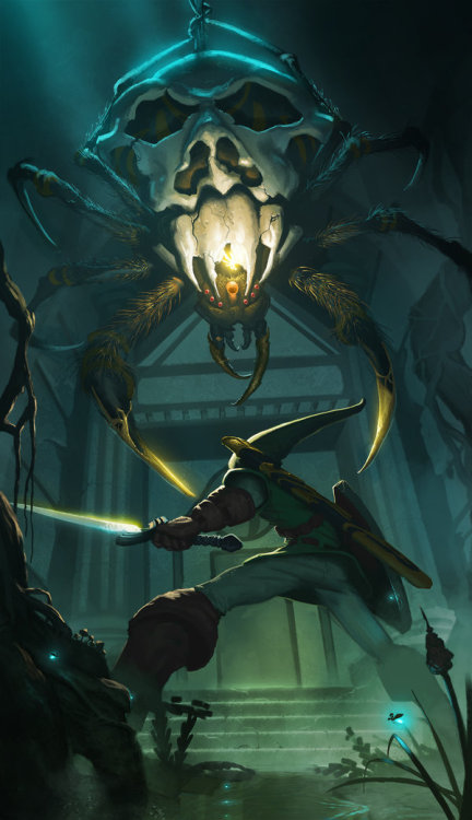 awesomedigitalart:  Skulltula by Asashi-Kami
