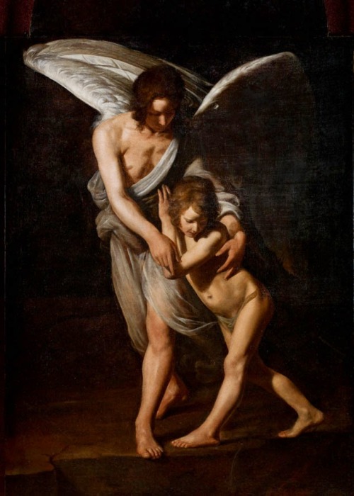 Lo Spadarino, The Guardian angel, early 17th century