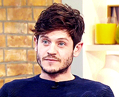 drownedintofiction: Iwan Rheon being a cutie patootie on ‘ITV This Morning’ 13.04.15  Such a crush on this man :)