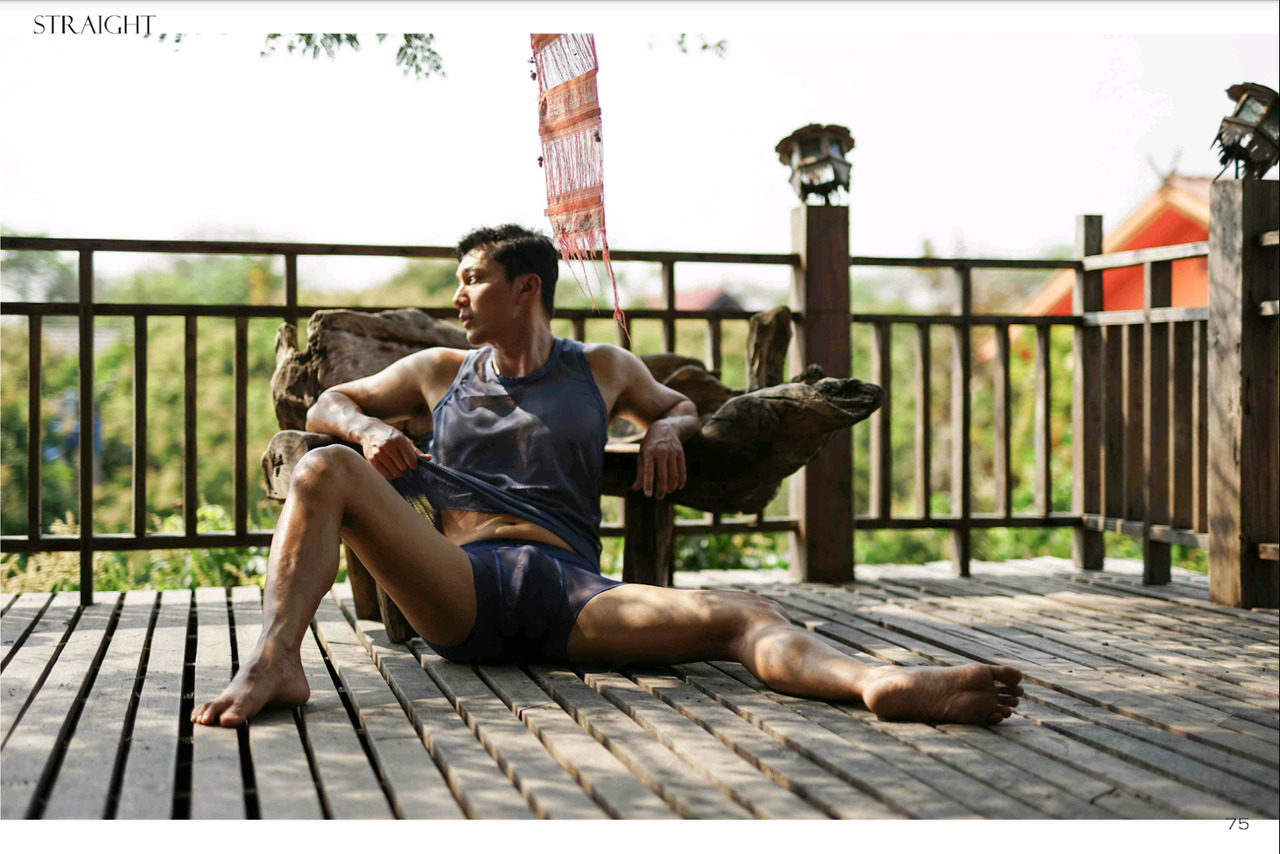 wes2men:    Aui Nampol is photographed for 3rd issue of Straight magazineIG : auinampol