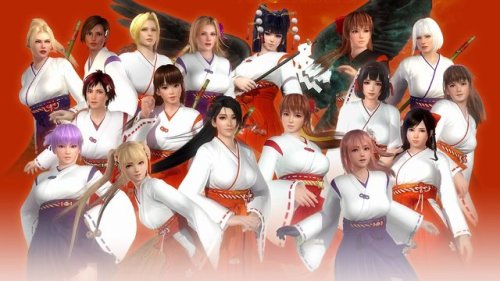 deadoralive-universe: Shrine Maiden Costume Set Kasumi Ayane Helena Kokoro Tina Lisa Hitomi Leifang Mila Dead or Alive 5 Last Round  