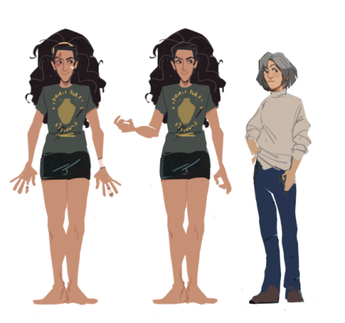 so here’s a few extras for the comic !! 3d model, thumbs, standees and a million warm up sketc