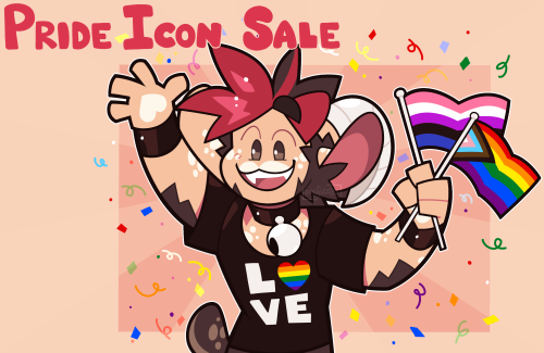 popfizzles: ~ ️‍ Happy Pride! ️‍ ~It’s time for the annual pride flag icon sale! Any purchase of an 