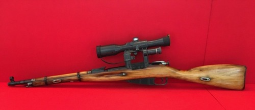 Mosin Nagant M44A rather poorly conceived attempt by someone to turn the carbine version of the Mosi