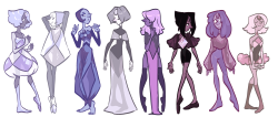 funkgamut:  Row 3 of Purple Pearls! left