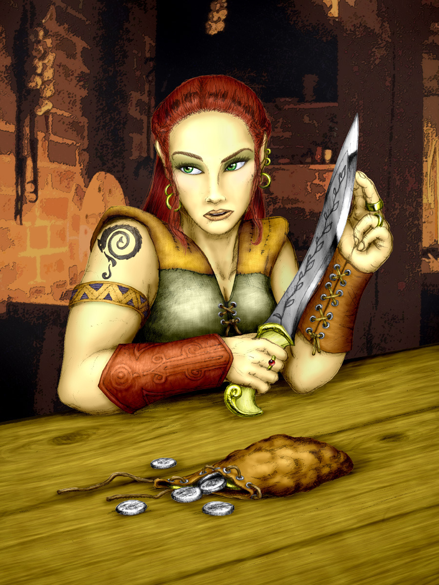 fantasy-scifi:  Mirabella, halfling rogue by aautio