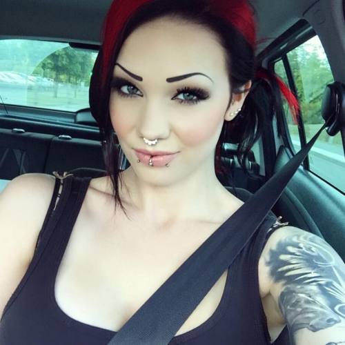 starfucked:🚗🚗🚗 #theyseemerollin #adventures #redhair #piercings #girlswithtattoos #starfucked
