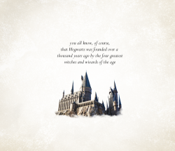 foundersofhogwarts:  Now three of the founders co-existed quite harmoniously… one did not. 