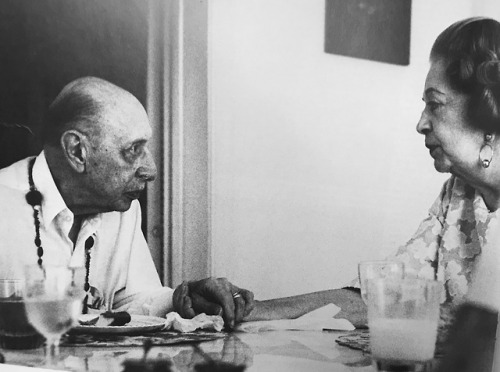 Igor Stravinsky holding hands with his wife Vera.Happy Valentine’s Day!