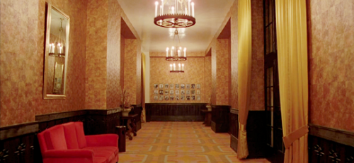 To construct the interiors of the Overlook Hotel, Stanley Kubrick and his production designer, Roy W