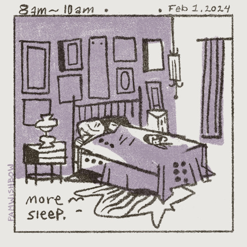 Hourly Comic Day 2024, A Relatively Quiet Day In The Wishbow House