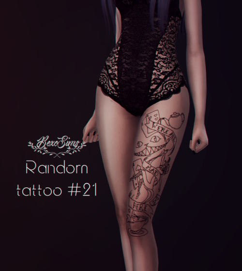 bexosims: (TS4) Random tattoo #21 by BexoSimsDOWNLOADthank you, if you use it, do not forget to ment