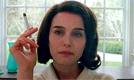 rachelmcadamses:  “I don’t smoke.”Jackie (2016) dir. Pablo Larrain