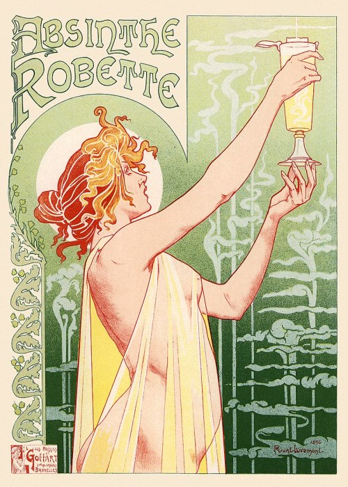 onethousandophelias: Henri Privat-Livemont - Absinthe Robette (1896)