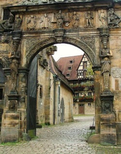 bluepueblo:  Medieval Arch, Bamberg, Germany photo via linda