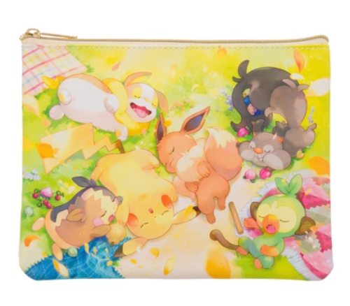 Pokemon “Lie down” collection, released June 2021Zipper pouch&ndash; 1,265 yenWater bottle&ndash; 1,