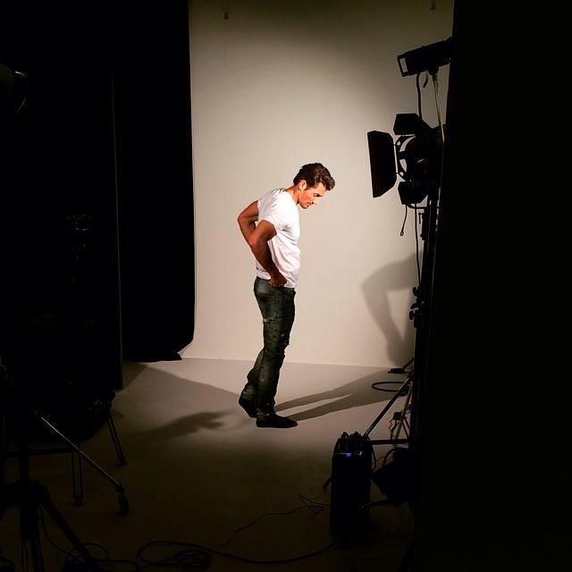 thekinggandy:David shooting today for Marie Claire UK  no&hellip;THAT is hot.