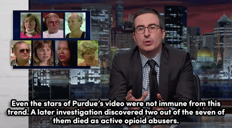 micdotcom:  Watch: John Oliver dives into our opioid problem — and shows the disturbing ways big pharma got us into this mess.  