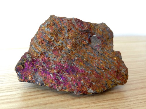 itssedimentary: Bornite Also known as “peacock ore” for its vibrant rainbow hues, B