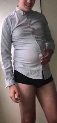 blogartus:  jakestone980:Tight shirt? Fat belly? Is the Pope Catholic? The shirt highlights your bulging middle. Time to move up a size … or two.